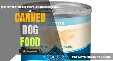 Grain-Free Canned Dog Food for Puppies: Blue Buffalo Freedom Chicken Recipe