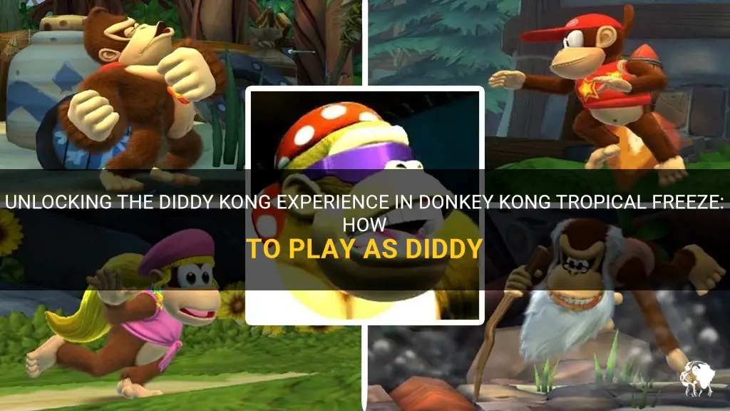 can you play as diddy in donkey kong tropical freeze