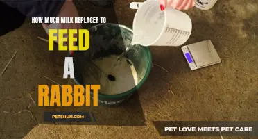 The Proper Amount of Milk Replacer to Feed a Rabbit