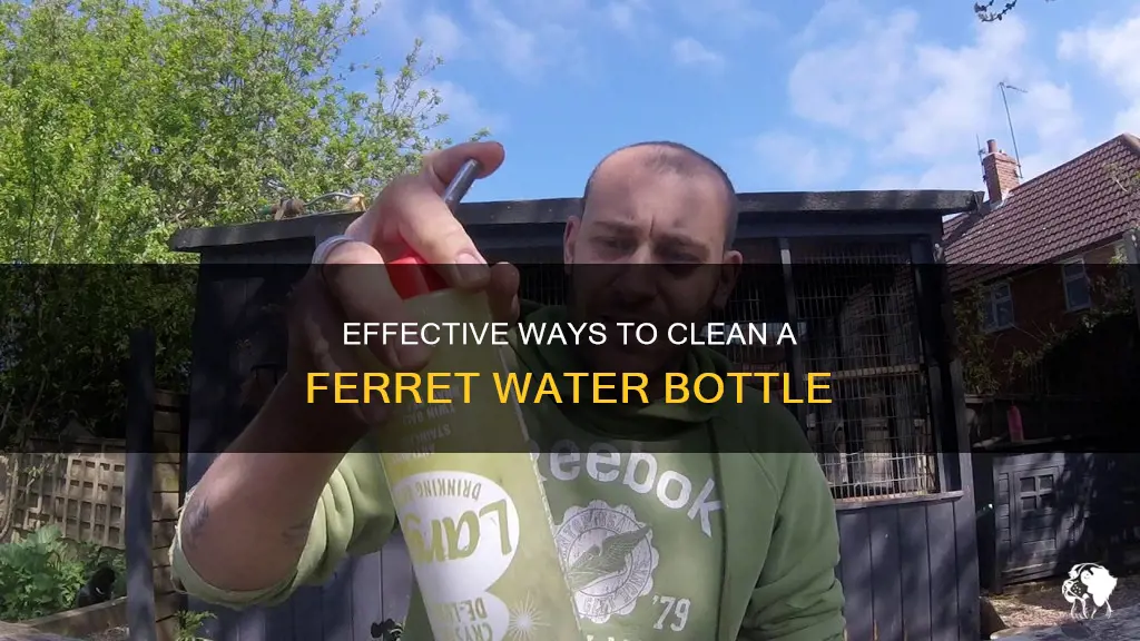 how to clean ferret water bottle