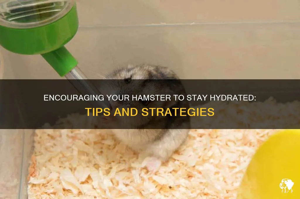 how to encourage a hamster to drink