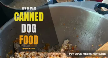 Creating Nutritious Canned Dog Food at Home