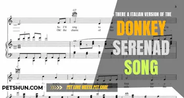 Exploring the Existence of an Italian Version of the Donkey Serenade Song