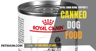 Renal Support E: A Nutrient-Rich Canned Dog Food for Royals