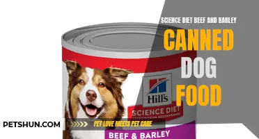 Nutritious Beef and Barley Canned Dog Food by Science Diet